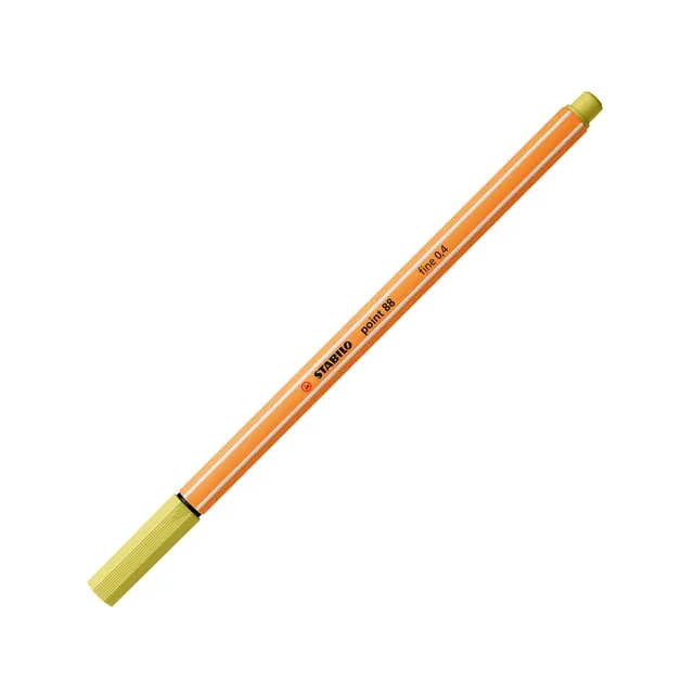 Fineliner stabilo point 88/67 f mosterd | 10 stuks van Stabilo – productfoto