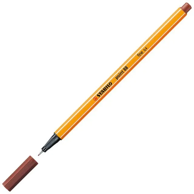Fineliner stabilo point 88/75 f sienna | 10 stuks by Stabilo – product photo