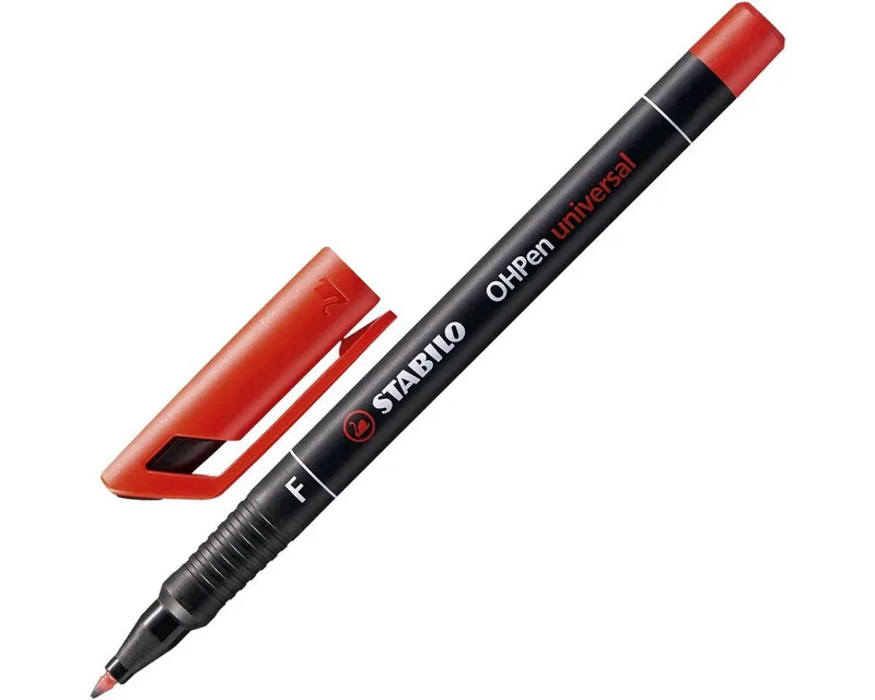 Folienstift OHPen Permanent, (1-tlg), zum Beschriften von glatten Oberflächen by Stabilo in Red – product photo