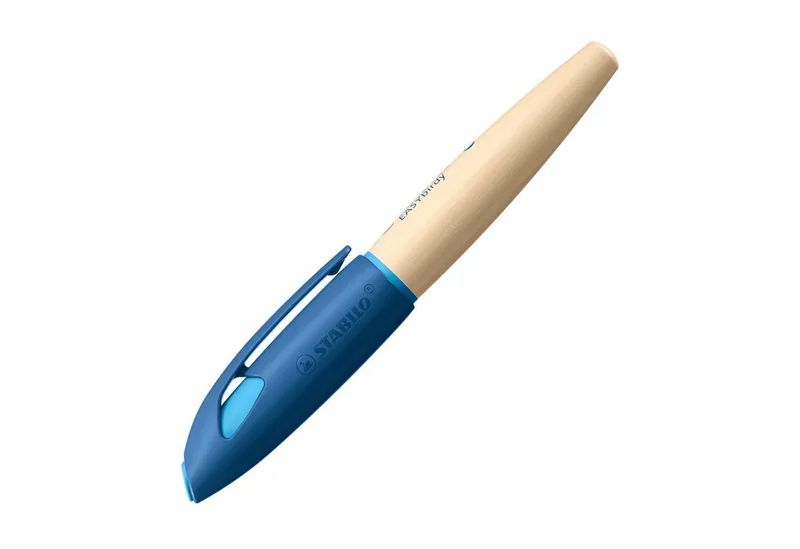Füller EASYbirdy Timber Ergonomischer Schulfüller - Feder A - Rechtshänder de Stabilo en Bleu – photo produit
