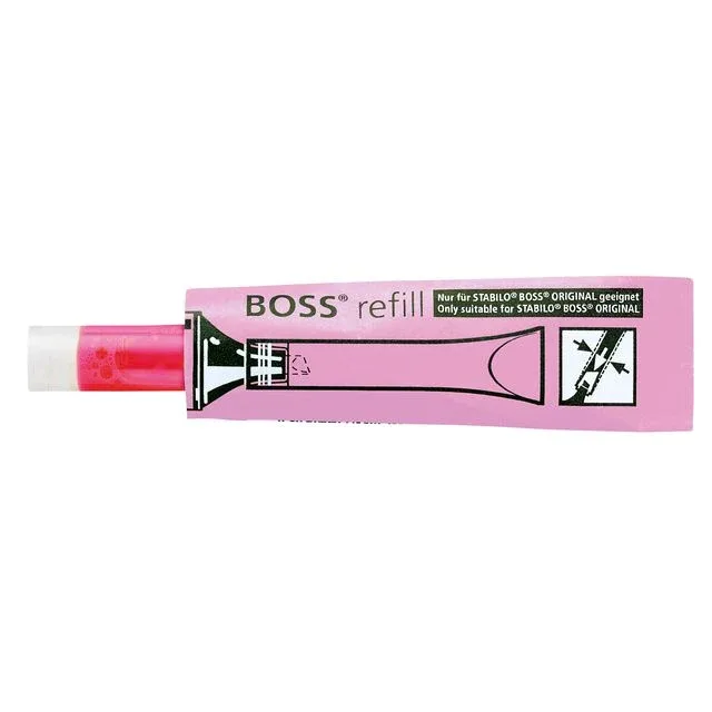 Inkt om na te vullen -BOSS ORIGINAL navulling, roze, per stuk van Stabilo – productfoto