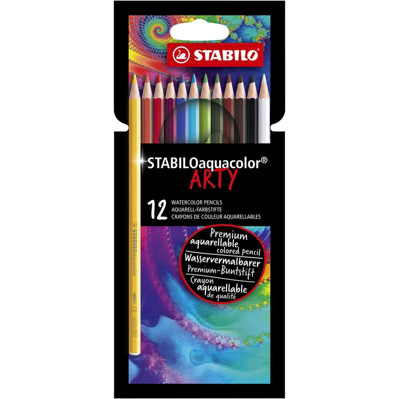 Kleurpotlood stabilo 1624 aquacolor arty 12st ass | 6 stuks de Stabilo – photo produit