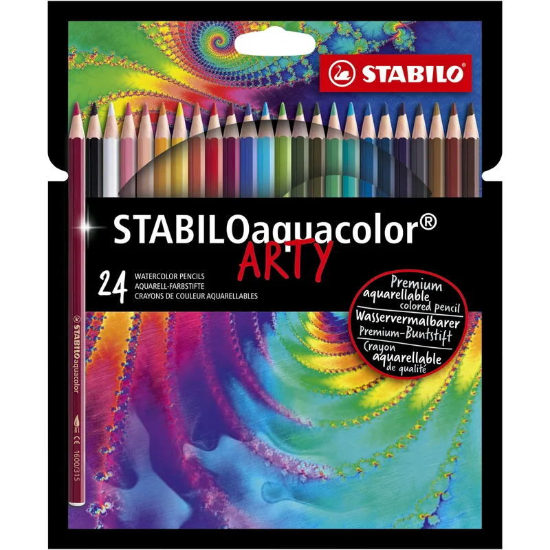 Kleurpotlood stabilo 1624 aquacolor arty 24st ass | 6 stuks by Stabilo – product photo