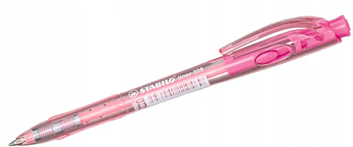 Liner 308 Rollerballpen - Automatisch, 0,38 mm de Stabilo en Rose – photo produit