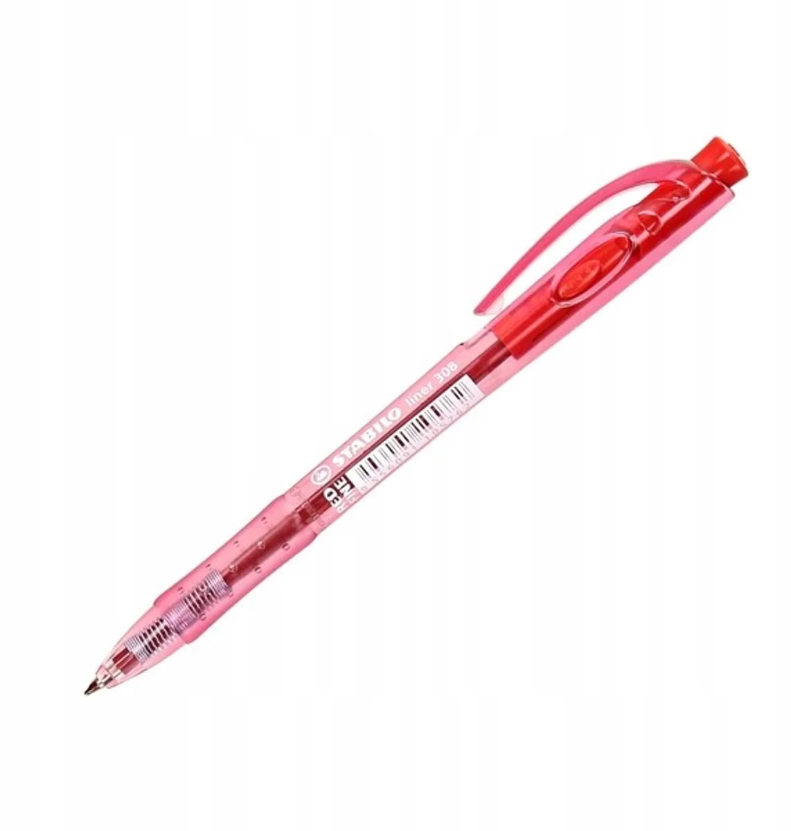 LINER Rode Automatische Pen - 0.38mm Schrijflijn van Stabilo in Rood – productfoto