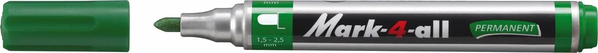 Mark-4-All 651 marker, ronde punt van Stabilo in Groen – productfoto