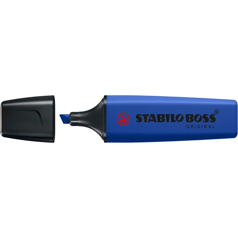 Markeerstift stabilo boss 70/128 wildfl ultramar | 10 stuks de Stabilo – photo produit