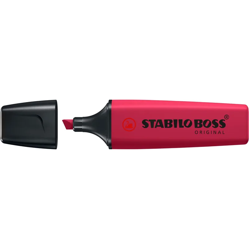 Markeerstift stabilo boss 70/250 wildfl bordeaux | 10 stuks van Stabilo – productfoto