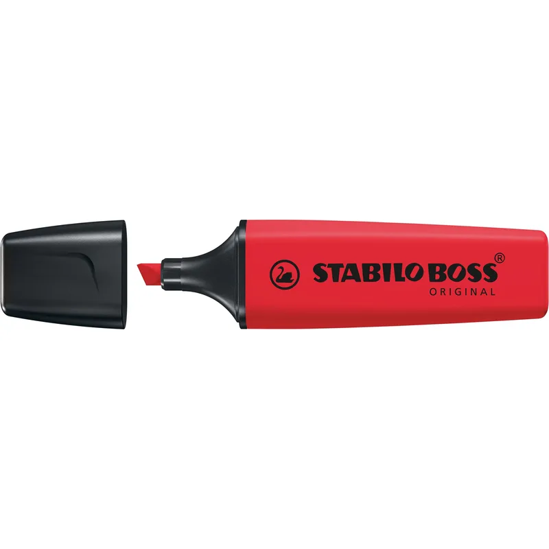 Markeerstift stabilo boss 70/48 echt rood | 10 stuks by Stabilo – product photo