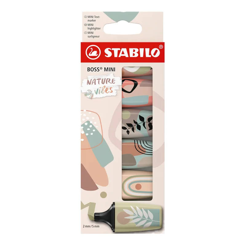 Markeerstift stabilo boss mini nature ass 6 stuks by Stabilo – product photo