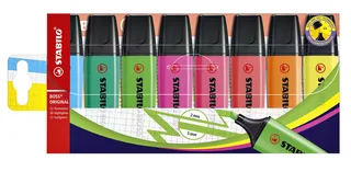 Markeerstift STABILO BOSS Original 70/8 assorti etui à 8 stuks de Stabilo – photo produit 1 sur 5