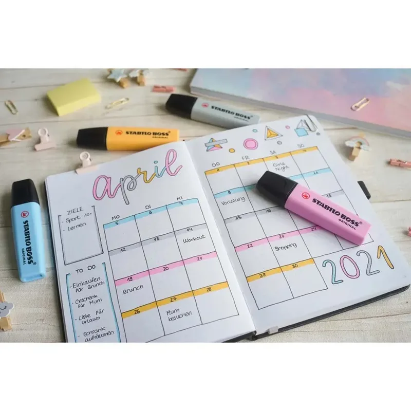 Markeerstift STABILO BOSS Original 70/8 pastel assorti etui à 8 stuks de Stabilo – photo produit 6 sur 6