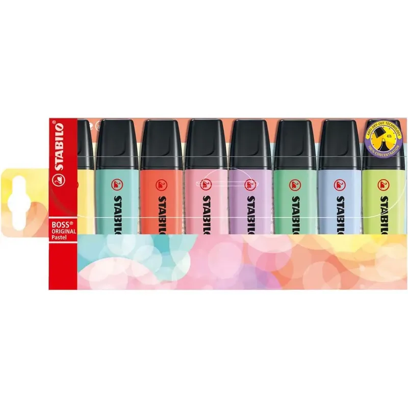 Markeerstift STABILO BOSS Original 70/8 pastel assorti etui à 8 stuks de Stabilo – photo produit 4 sur 6
