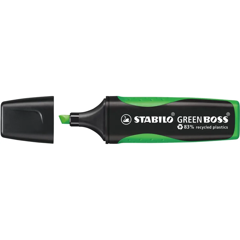 Markeerstift stabilo green boss 6070/33 groen | 10 stuks de Stabilo – photo produit