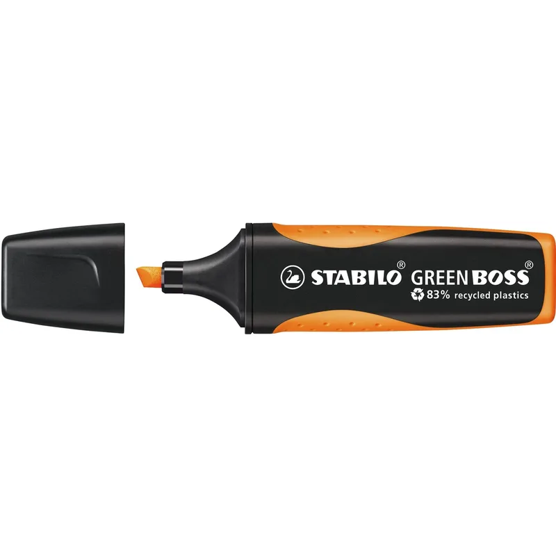Markeerstift stabilo green boss 6070/54 oranje | 10 stuks van Stabilo – productfoto