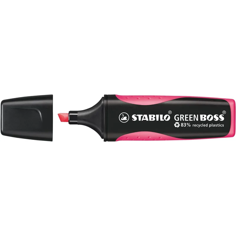Markeerstift stabilo green boss 6070/56 roze | 10 stuks by Stabilo – product photo