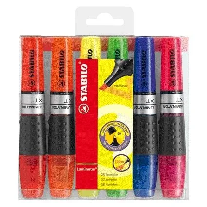 Markeerstift stabilo luminator xt 71/6 6st assorti | 5 stuks by Stabilo – product photo