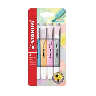 Markeerstift STABILO Swing cool 275/4 pastel assorti etui à 4 stuks de Stabilo – photo produit 1 sur 5