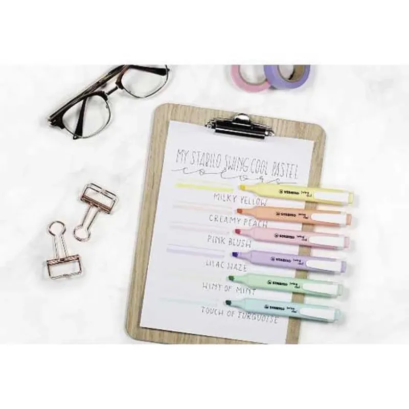 Markeerstift STABILO Swing cool 275/4 pastel assorti etui à 4 stuks de Stabilo – photo produit 4 sur 5