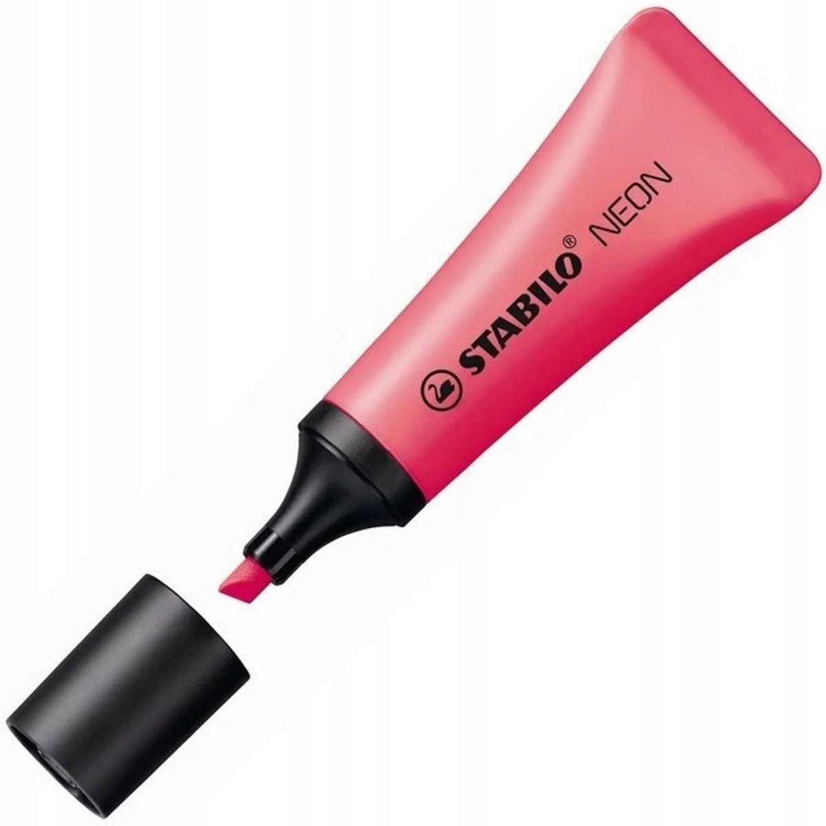 NEON Markeerstift de Stabilo en Felroze – photo produit