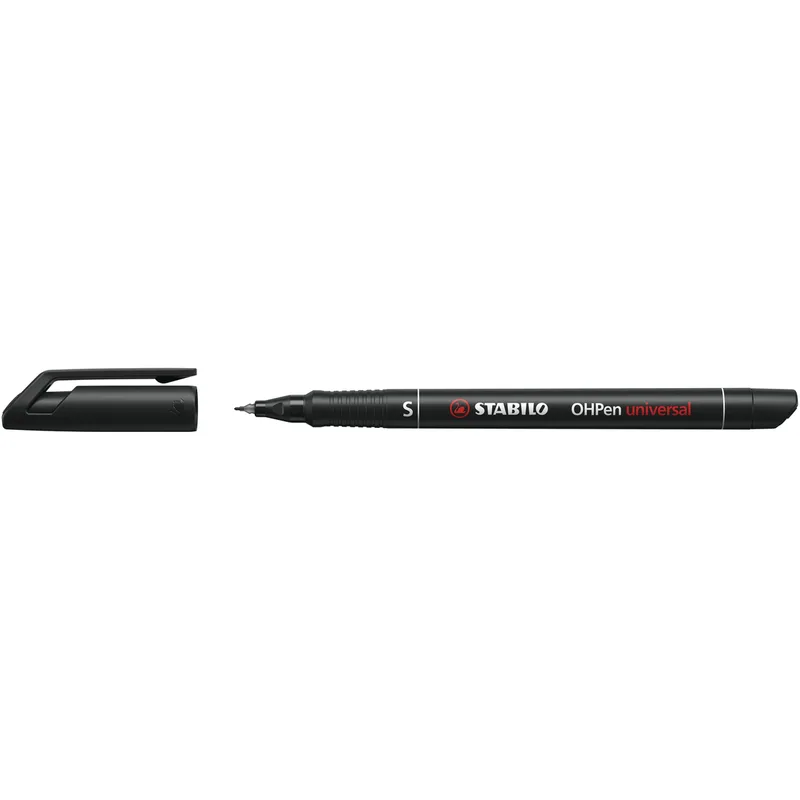 OHPen, permanent marker, superfine 0.4 mm, zwart, per stuk van Stabilo – productfoto
