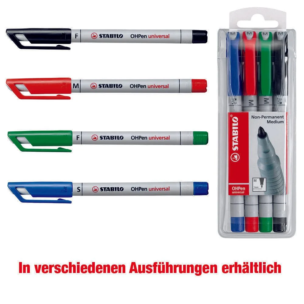 OHPen universal Folienstifte 0.4 mm Schwarz från Stabilo – produktbild