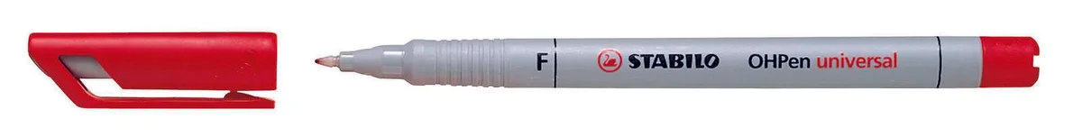 OHPen universal Folienstifte 0.7 mm Rot von Stabilo – Produktfoto