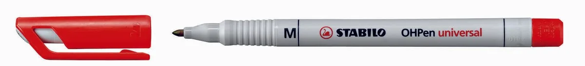 OHPen universal Folienstifte 1.0 mm Rot de Stabilo – photo produit