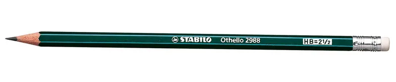 Othello potlood, B, met gum van Stabilo – productfoto