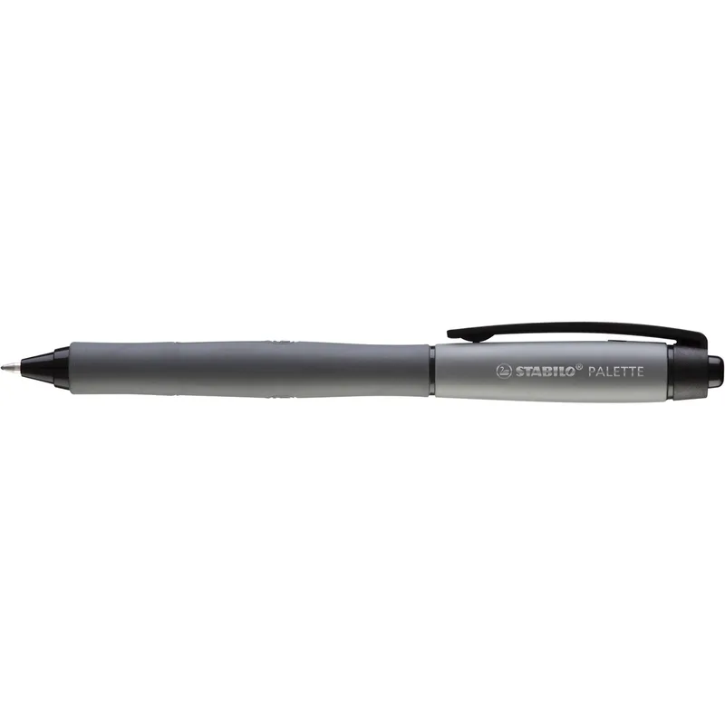 PALETTE, rollerball met drukmechanisme, zwart, lijnbreedte F (0.4 mm), 10 stuks, zwart schrijvend von Stabilo – Produktfoto