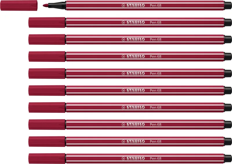 Pen 68 - Premium Viltstift - Doos 10 stuks von Stabilo in Heide paars – Produktfoto