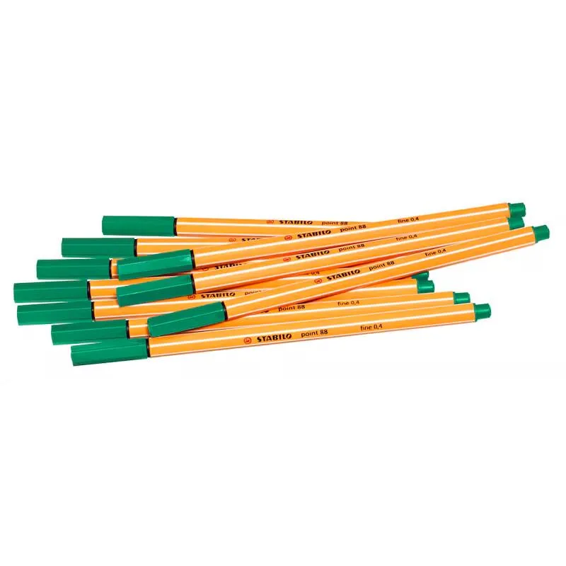 Point 88 Fineliner 0.4 mm, Schreibfarbe: grün fra Stabilo – produktbillede