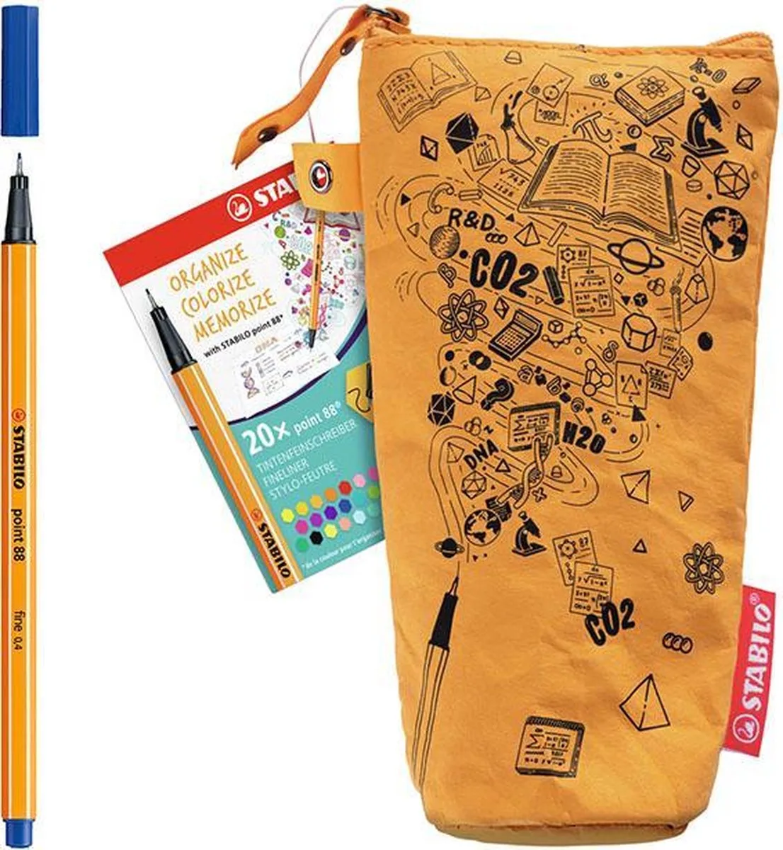 point 88 - Fineliner 0,4 mm - Speciale Etui Met 20 Kleuren von Stabilo in 20 verschillende kleuren – Produktfoto