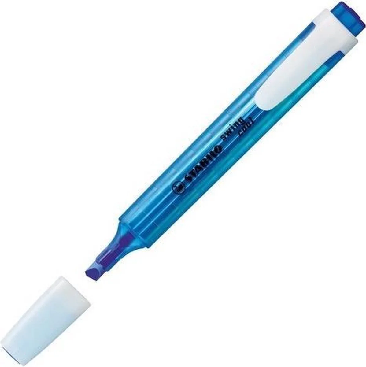 swing cool - Markeerstift - Perfect Voor Onderweg - Doos 10 Stuks fra Stabilo i Koningsblauw – produktbillede