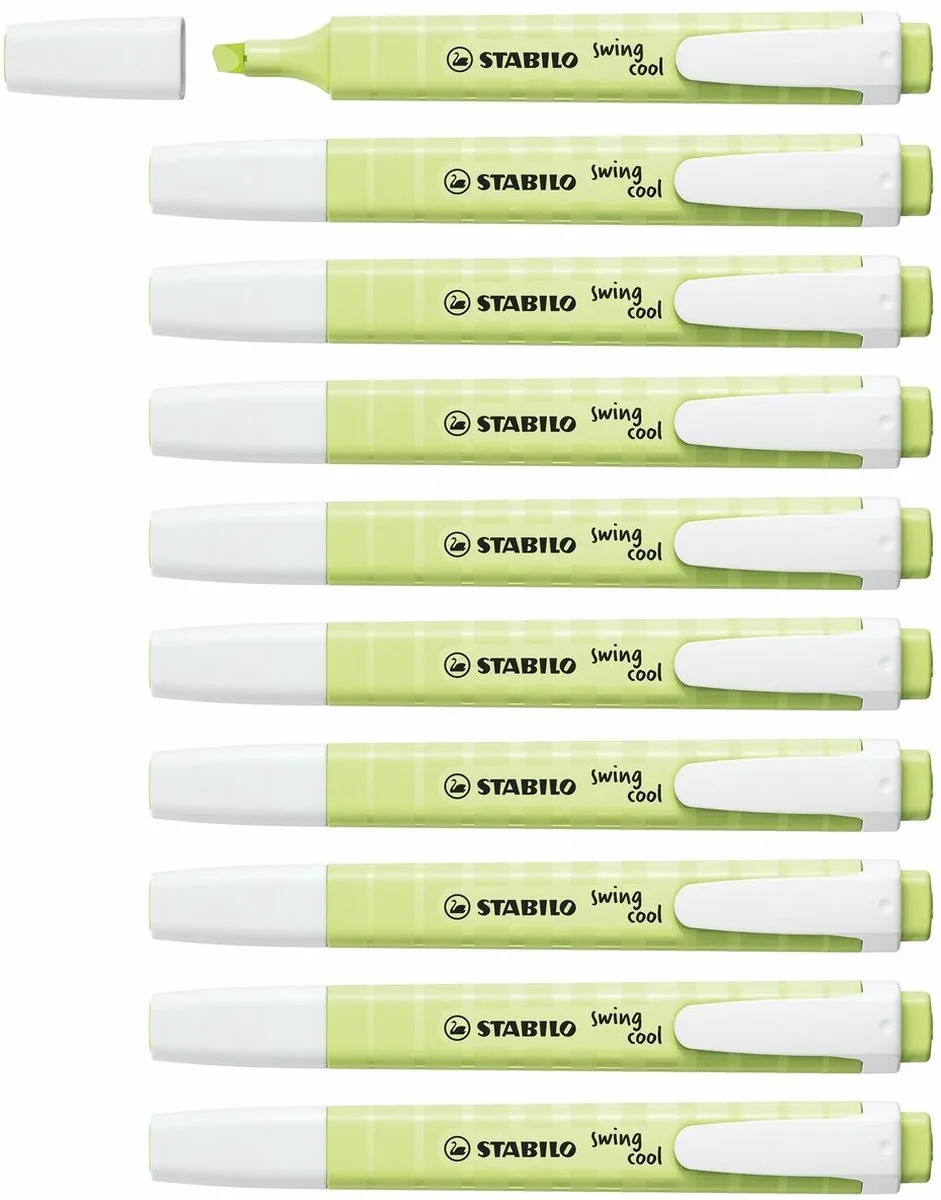 swing cool - Markeerstift - Perfect Voor Onderweg - Pastel - Doos 10 stuks by Stabilo in Snufje Limoen – product photo