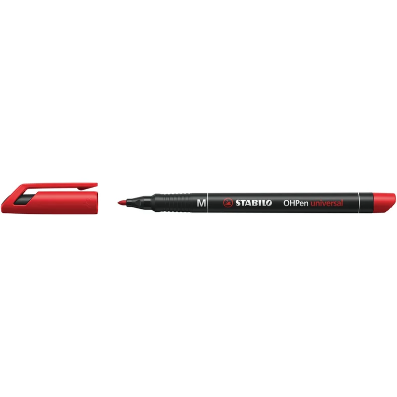 Viltstift stabilo ohp 843/40 rond m rood | 10 stuks de Stabilo – photo produit