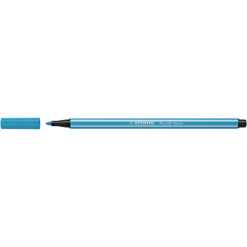Viltstift stabilo pen 68/031 m neon blauw | 10 stuks van Stabilo – productfoto