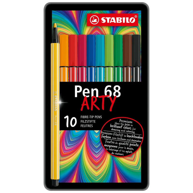 Viltstift stabilo pen 68/10 arty m ass 10st | 5 stuks van Stabilo – productfoto