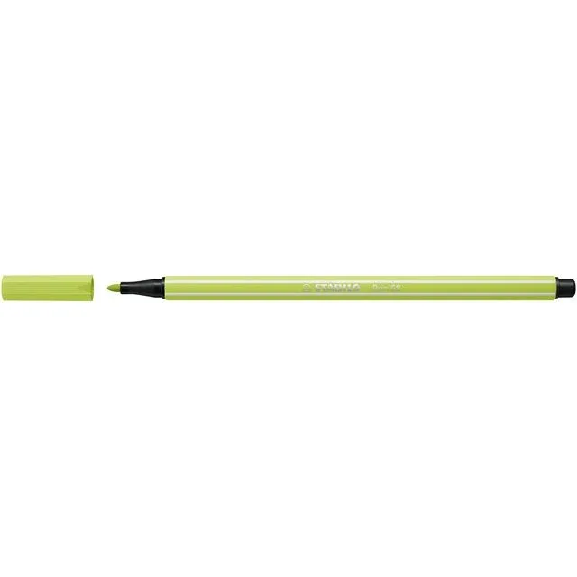 Viltstift stabilo pen 68/14 m vleugje limoen | 10 stuks by Stabilo – product photo