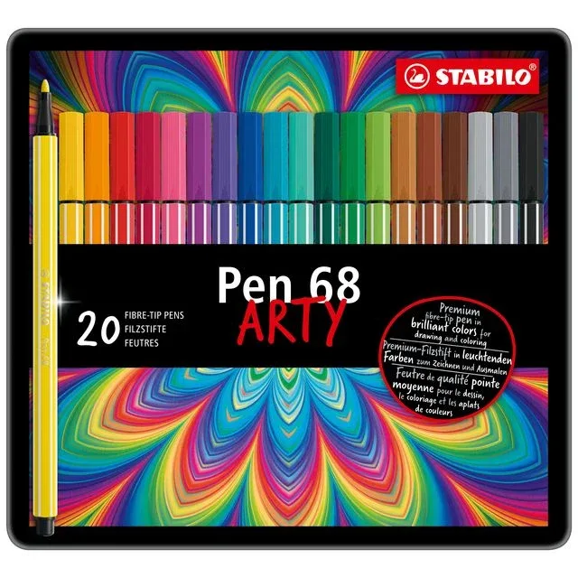 Viltstift stabilo pen 68/20 arty m ass 20st | 5 stuks van Stabilo – productfoto