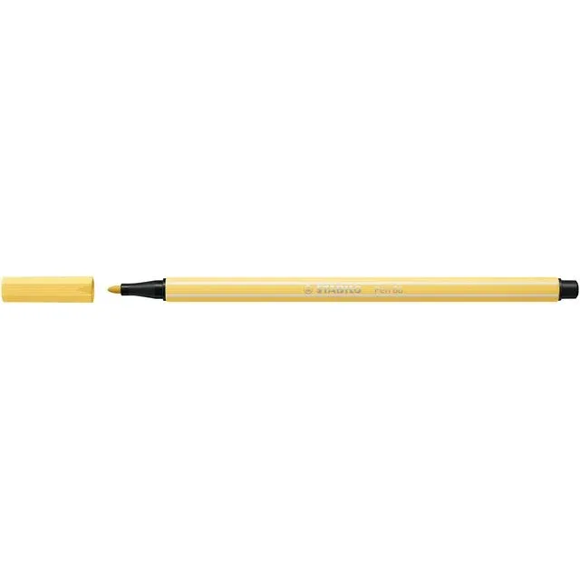 Viltstift stabilo pen 68/23 m lichtgeel | 10 stuks by Stabilo – product photo