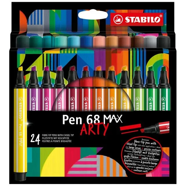 Viltstift stabilo pen 68/24 max arty 24st assorti | 6 stuks van Stabilo – productfoto