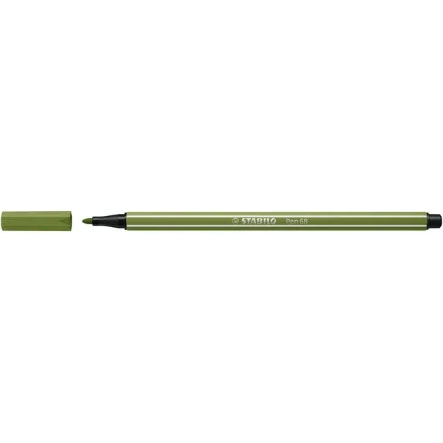 Viltstift stabilo pen 68/35 m mosgroen | 10 stuks by Stabilo – product photo