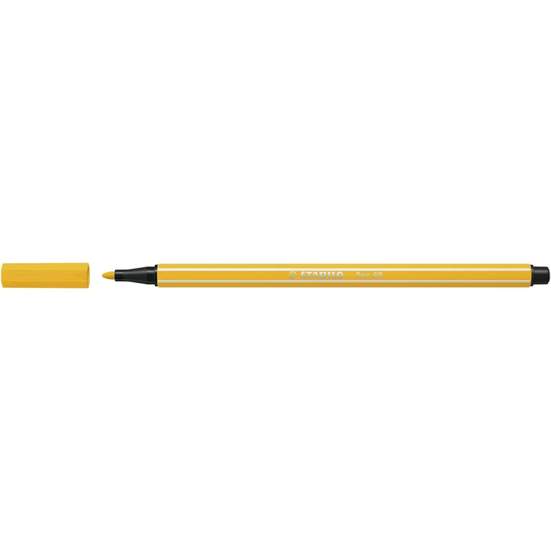 Viltstift stabilo pen 68/44 m geel | 10 stuks by Stabilo – product photo