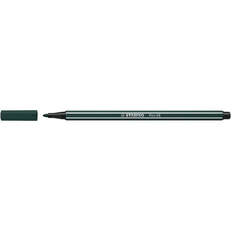 Viltstift stabilo pen 68/63 m aardegroen | 10 stuks by Stabilo – product photo