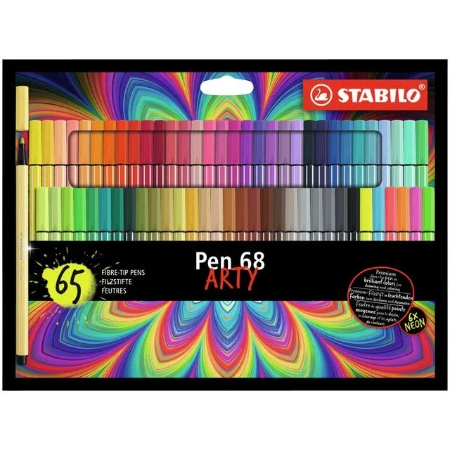 Viltstift stabilo pen 68/65 arty m 65st assorti | 5 stuks by Stabilo – product photo