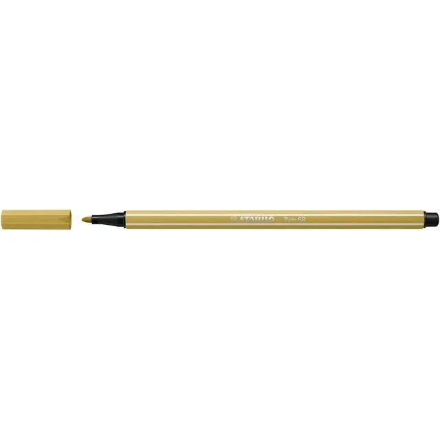 Viltstift stabilo pen 68/66 m khaki | 10 stuks van Stabilo – productfoto