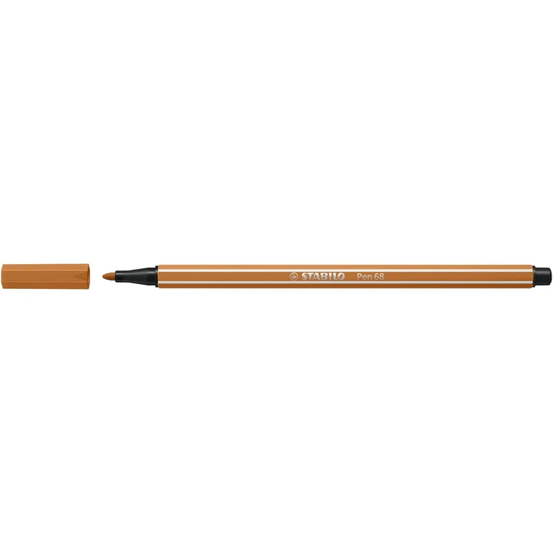 Viltstift stabilo pen 68/89 m donker oker | 10 stuks by Stabilo – product photo