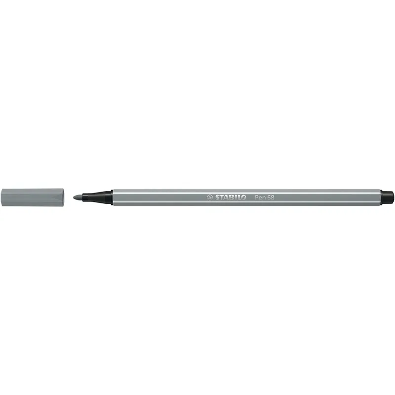 Viltstift stabilo pen 68/95 m middel koudgrijs | 10 stuks by Stabilo – product photo