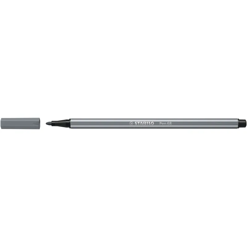 Viltstift stabilo pen 68/96 m donkergrijs | 10 stuks by Stabilo – product photo